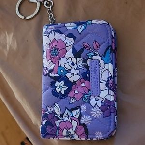 Vera Bradley retired design purple wallet key card holder 💜